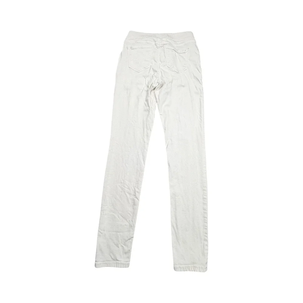 Old Navy Jeggings Girls 12 24X28 White Rockstar Pull On Skinny Stretch Denim